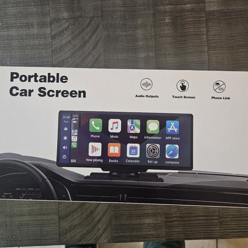 Black Digital Media Receiver with Touchscreen and CarPlay